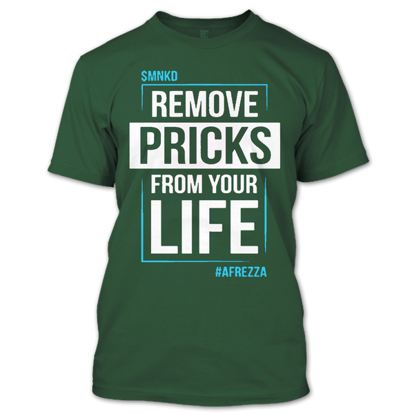 A black t-shirt with the shopify logo