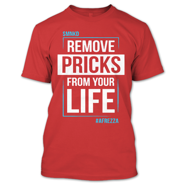 A black t-shirt with the shopify logo