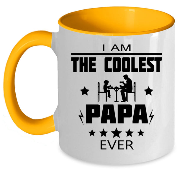 I Am The Coolest Papa Ever Cup, Happy Father's Day Mug