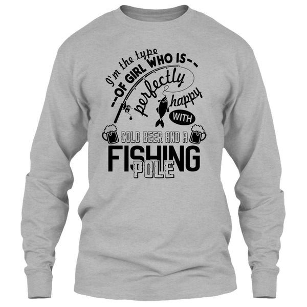 Pretty Happy With Cool Beer T Shirt, Coolest Fishing Lover T Shirt