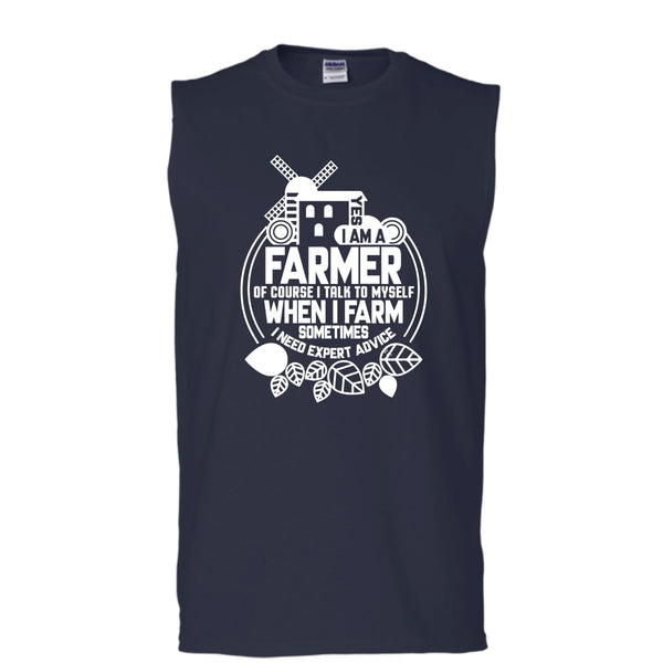 Yes I Am A Farmer T Shirt, Coolest Farmer T Shirt, Cool T Shirt (Men's Cotton Sleeveless)