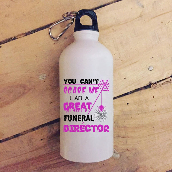 I Am A Great Funeral Director 20 oz Stainless Steel Bottle,Cool Halloween Outdoor Sports Water Bottle