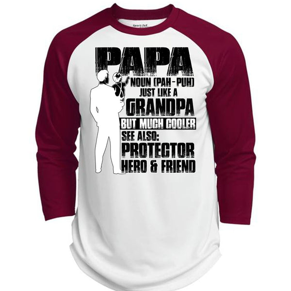 Papa Just Like A Grandpa T Shirt, I Love Trucker T Shirt, Awesome T-Shirts  (Polyester Game Baseball Jersey)