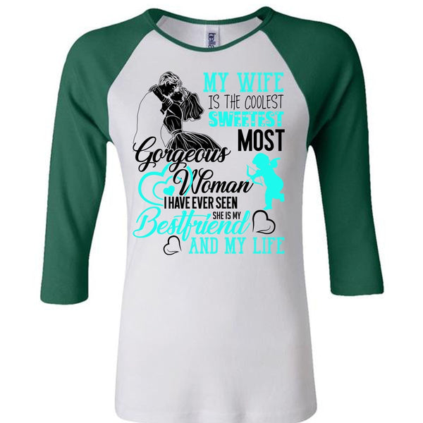 My Wife Is The Coolest T Shirt, I Love Husband T Shirt, Awesome T-Shirts