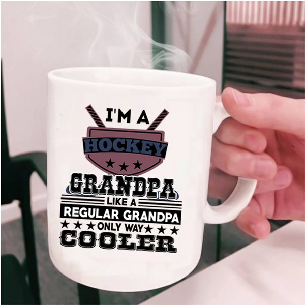 Regular Grandpa Coffee Mug, I'm A Hockey Grandpa Cup