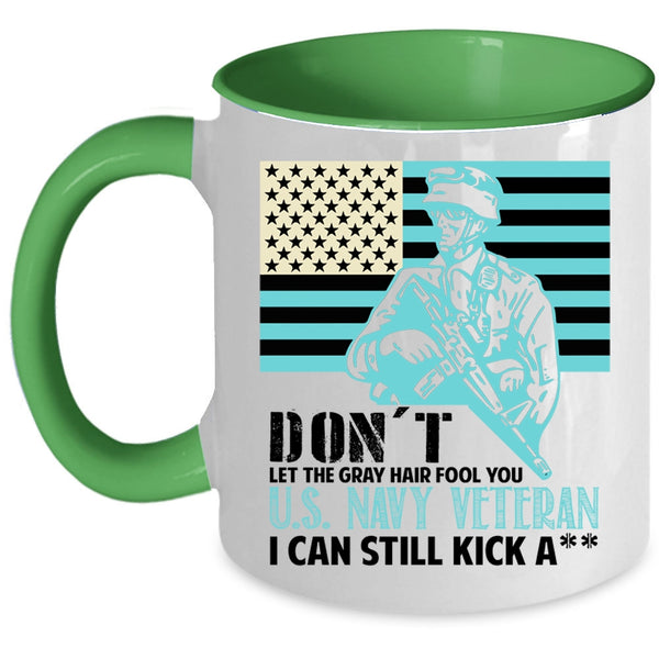 Funny U.S Navy Veteran Coffee Mug, U.S Navy Veteran Accent Mug