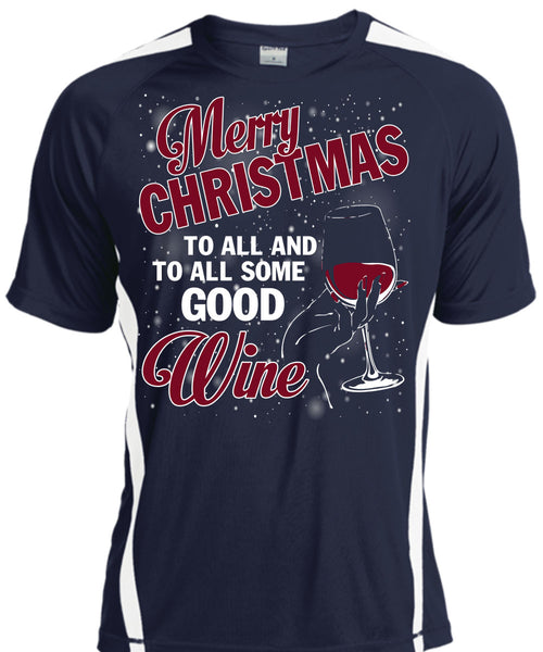 Merry Christmas To All T Shirt, To All Some Good Wine T Shirt, Cool Shirt