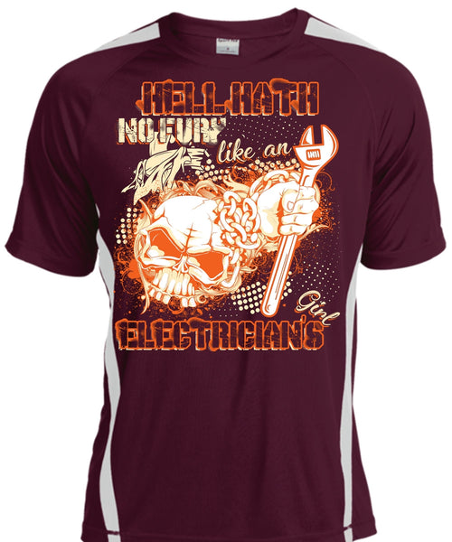 Like An Electrician's Girl T Shirt, Being An Electrician T Shirt, Cool Shirt