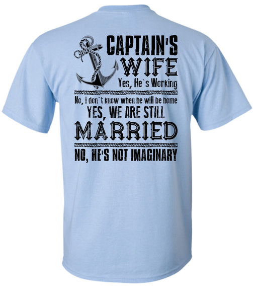 Captain's Wife T Shirt, I Love Husband T Shirt