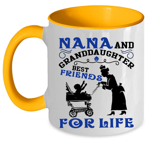 Best Friends For Life Coffee Mug, Nana And Granddaughter Accent Mug