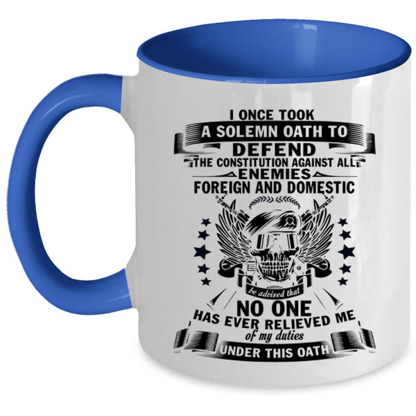 Cute Gift For Veteran Coffee Mug, Cool Veteran Accent Mug