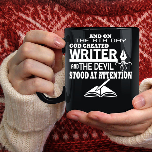 On 8th Day God Created Writer Coffee Mug, Awesome Writer Coffee Cup