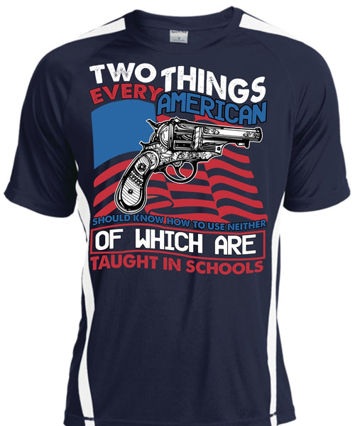 Two Things Every American T Shirt, Being A Gunner T Shirt, Cool Shirt
