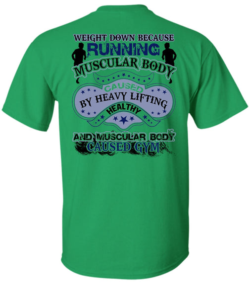 Running Muscular Body T Shirt, I Love Running T Shirt