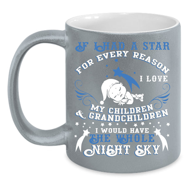 I Love My Children And Grandchildren Coffee Mug, Cute Grandparent Coffee Cup
