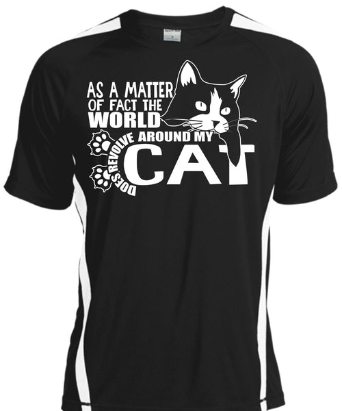 A black t-shirt with the shopify logo