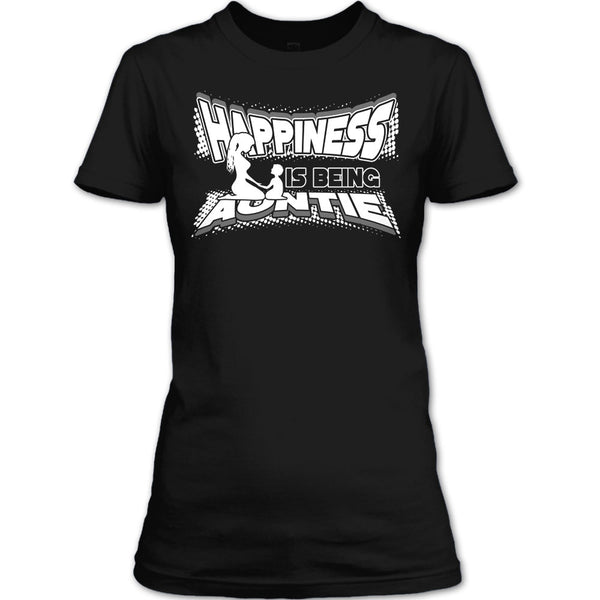 Happiness Is Being Autie T Shirt, Coolest Auntie T Shirt