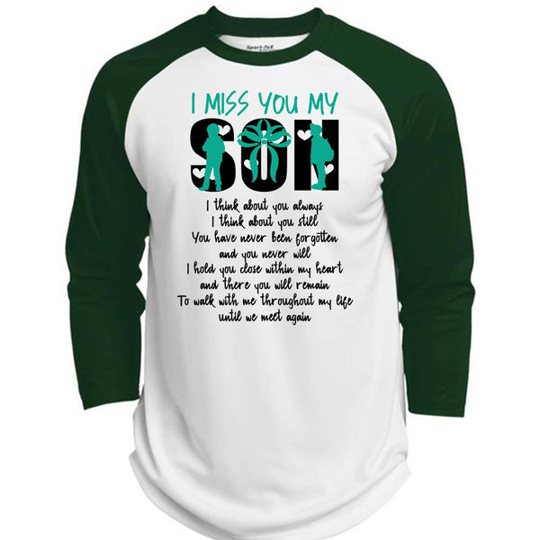 I Miss You Son T Shirt, I Love Son T Shirt, Awesome T-Shirts  (Polyester Game Baseball Jersey)