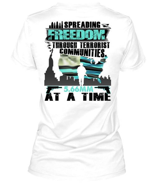 Spreading Freedom T Shirt, I Love Veteran T Shirt