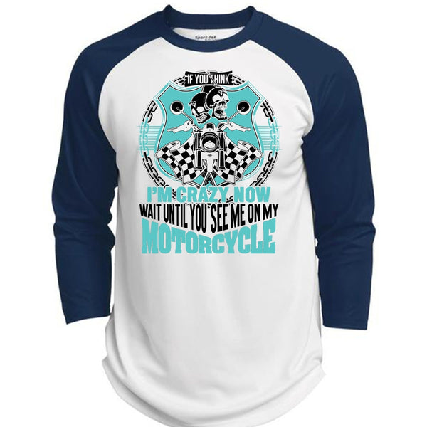 You See Me On My Motorcycle T Shirt, I Love Biking T Shirt, Awesome T-Shirts  (Polyester Game Baseball Jersey)