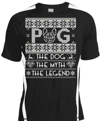 A black t-shirt with the shopify logo