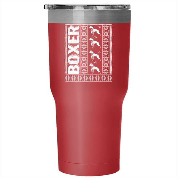 Cute Boxer Tumbler 30 oz Stainless Steel, Christmas Gift For Daughter Travel Mug