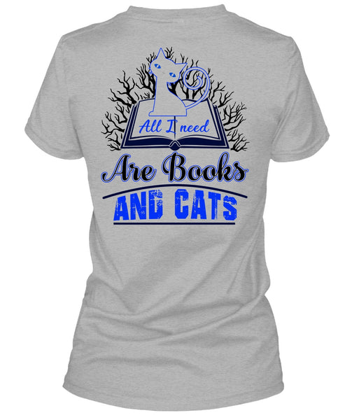 All I Need Are Books And Cats T Shirt, I Love Cat T Shirt