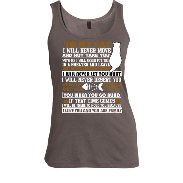 To My Cat T Shirt, I Love You And You Are My Family T Shirt, Cool T Shirt