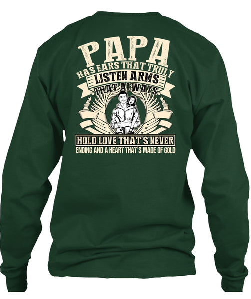 Papa Has Ears T Shirt, Made Of Gold T Shirt