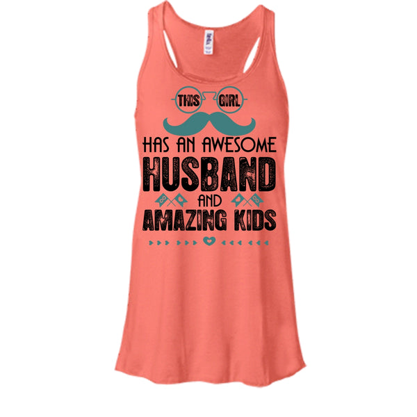 This Girl Has An Awesome Husband T Shirt, Amazing Kids T Shirt, Awesome t-shirts
