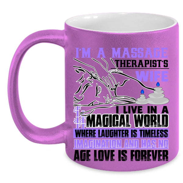 I Love My Wife Coffee Mug, I'm A Massage Therapist's Wife Accent Mug