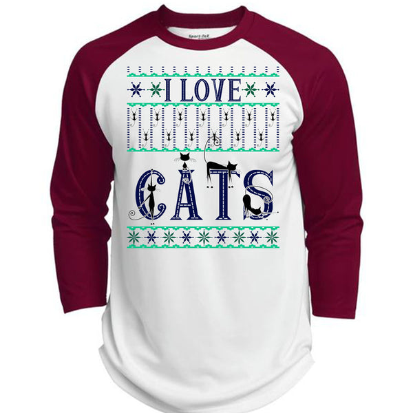 I Love Cats T Shirt, Happy New Year T Shirt, Awesome T-Shirts  (Polyester Game Baseball Jersey)