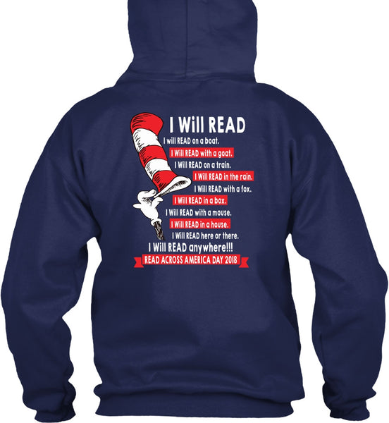 The Cat in the Hat T Shirt 2018, I Will Read Anywhere T Shirt, I Will Read In A Box T Shirt