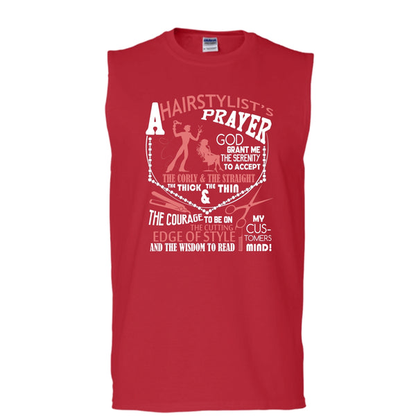 A Hair Stylist's Prayer T Shirt, Hair Stylist's Prayer Tank Top (Men's Cotton Sleeveless)