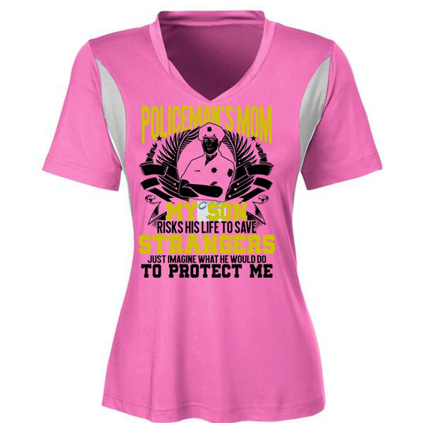 Policeman's Mom T Shirt, Being A Police T Shirt, Awesome T-Shirts
