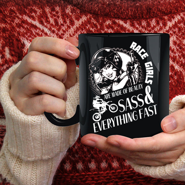 Race Girls Are Made Beauty Coffee Mug, Cool Girls Coffee Cup