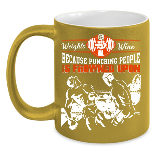 Weights Wine Coffee Mug, Cool Gift For My Son Coffee Cup