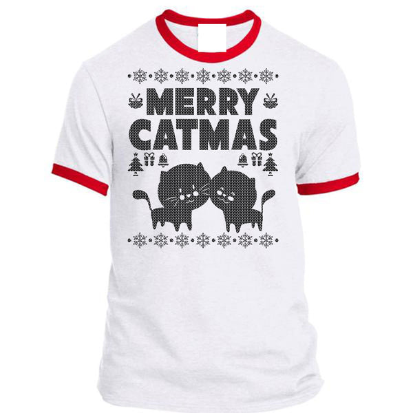 Merry Catmas T Shirt, Noel Christmas T Shirt, Awesome T-Shirts