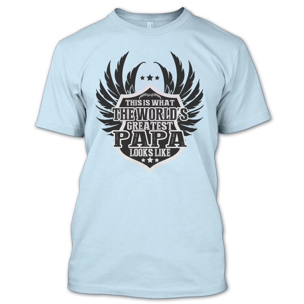 The World's Greatest Papa T Shirt, Coolest Papa Ever T Shirt
