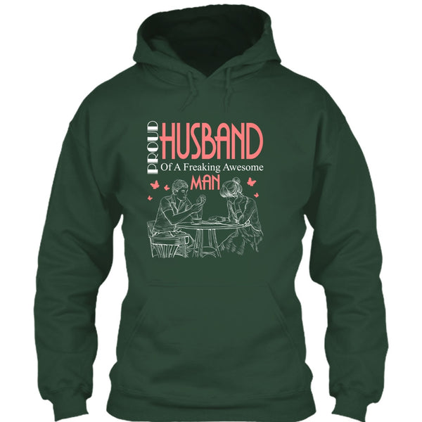 Proud Husband T Shirt, Freaking Awesome Man T Shirt