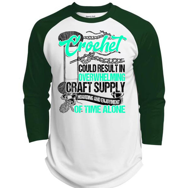 Crochet Could Result T Shirt, I Love Crochet T Shirt, Awesome T-Shirts  (Polyester Game Baseball Jersey)