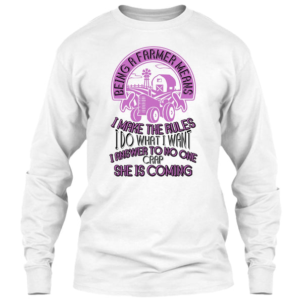 Being A Farmer T Shirt, Gift For Farmer T Shirt