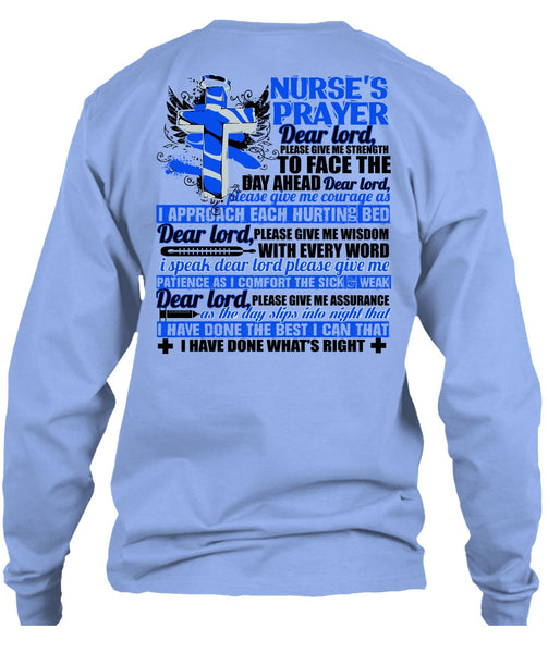 Nurse's Prayer T Shirt, I Love Nursing T Shirt