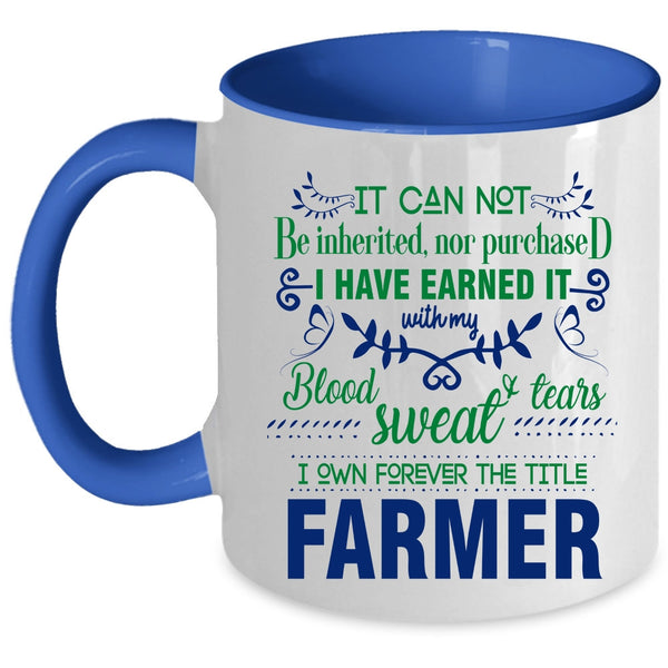 Cute Gift For Farmer Coffee Mug, Farmer Accent Mug