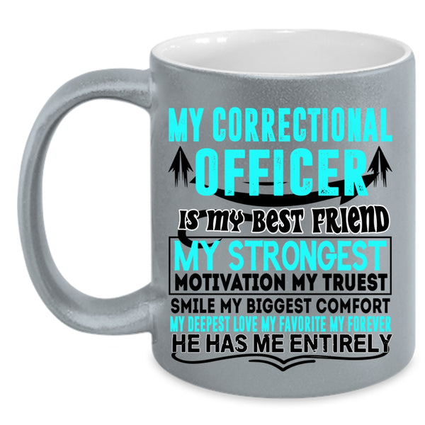 My Husband Coffee Mug, My Correctional Officer Accent Mug