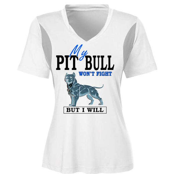 My Pit Bull Won't Fight T Shirt, I Love Dogs T Shirt, Awesome T-Shirts