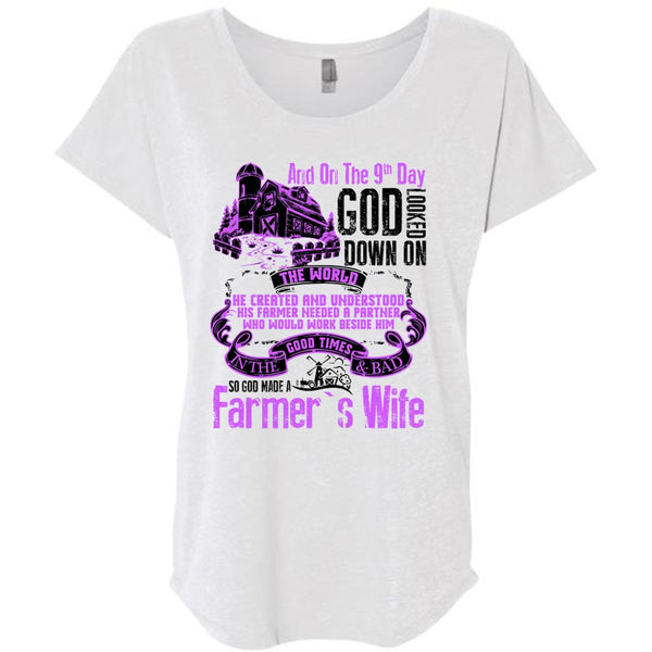 God Made A Farmer's Wife T Shirt, I Love Farming T Shirt, Awesome T-Shirts