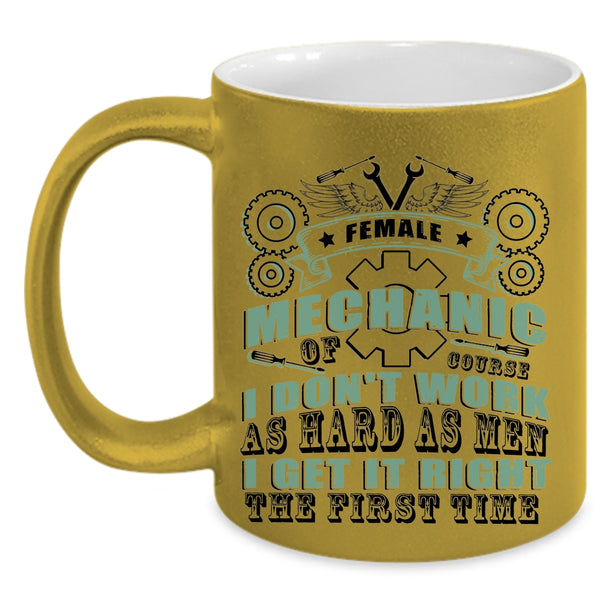 Cool Gift For My Mom Coffee Mug, Female Mechanic Accent Mug