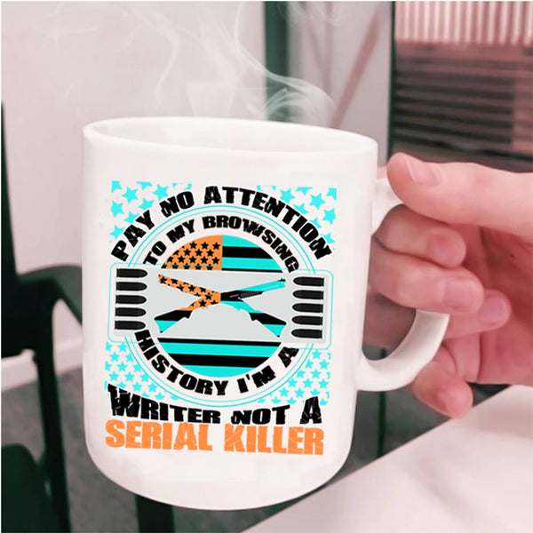 Cool American Flag Coffee Mug, I'm A Writer Cup