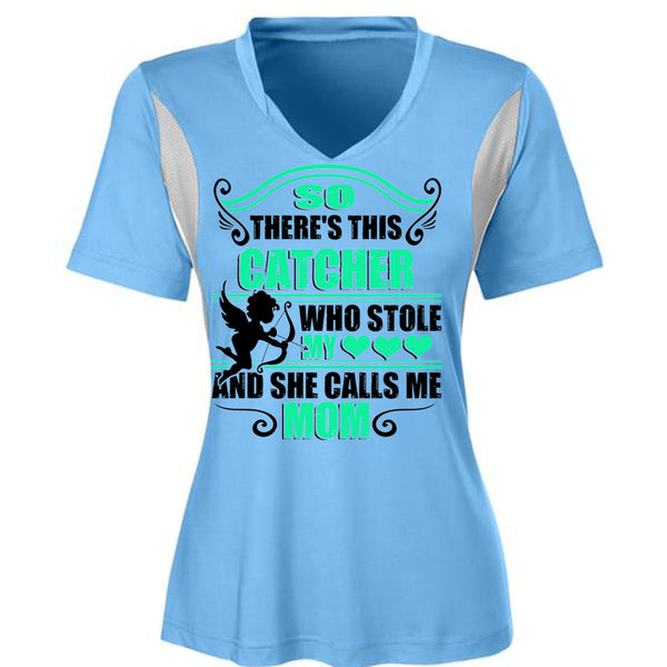 So There's This Catcher Who Stole My Heart T Shirt, Being A Mommy T Shirt, Awesome T-Shirts